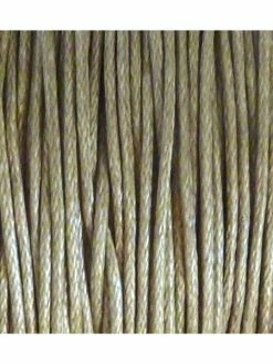 La Cuisine Des Perles 15m Fil Coton Ciré 1mm Marron Bronze Clair