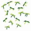 Passioncreationcollection 16 Nœuds En Ruban De Satin 3 Mm Vert/Vert Scrapbooking Couture