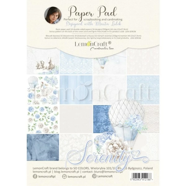 16 Papiers Fantaisis 21 X 29,7 Cm LemonCraft SERENITY 1 16 Papiers Fantaisis 21 X 29,7 Cm LemonCraft SERENITY