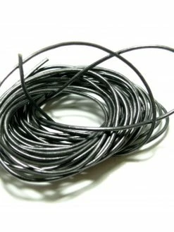 Perlesmania 170921103048 PAX 5 Mètres Cordon Fil Cuir Veritable 1,5mm Irisé Couleur NO38