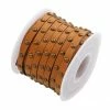 Perlesmania 171228183509 Lot De 1m De Cordon Simili Cuir Clouté Rivet Bronze 5 Par 3mm Couleur 5