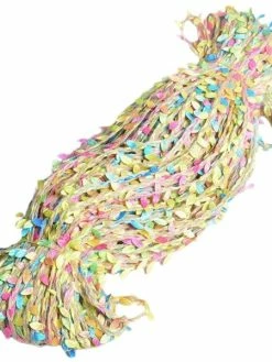 Czech Beads Exclusive 1m 3.3 Ft 1.1 Yd Lumière Vert Jaune Bleu Rose Feuille Cordon Tressé Décoratif Corde Torsadée Tissu B