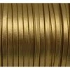 La Cuisine Des Perles 1m Lanière Simili Cuir 3mm De Couleur Or Très Belle Qualité