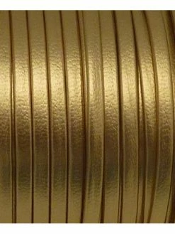 La Cuisine Des Perles 1m Lanière Simili Cuir 3mm De Couleur Or Très Belle Qualité