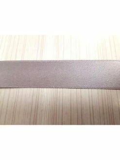 1m Ruban Satin Gris 25mm Double Face - Fillawant
