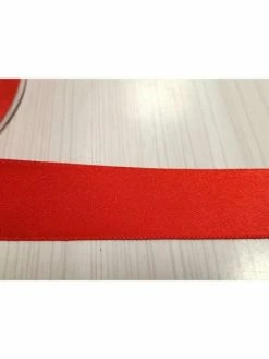 1m Ruban Satin Rouge 25mm Double Face - Fillawant
