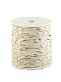 Czech Beads Exclusive 1pc 14 Lightbeige Coton Ciré Ø1, Cordon Tresse, Cordon D'Artisanat, Corde, Cordon, Bricolage Cordon,