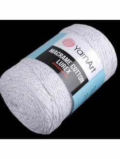 Czech Beads Exclusive 1pc (720) Argent Blanc Du Fil à Tricoter Macramé De Coton Lurex 250g, Fil De Coton, Crochet De Coton -V-Zug shop 1pc 720 argent blanc du fil a tricoter macrame de coton lurex 250g fil de coton crochet de coton p 3