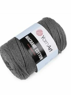 Czech Beads Exclusive 1pc (774) Gris Fil à Tricoter Macramé De Coton 250g, D'Artisanat, Fil De Coton, Crochet De Coton, Co