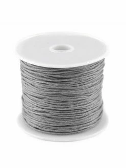 Czech Beads Exclusive 1pc Colombe Gris En Coton Ciré Ø 1 Mm, Bracelet De L'Amitié, De La Bohème Bracelet, La Prise De Cons