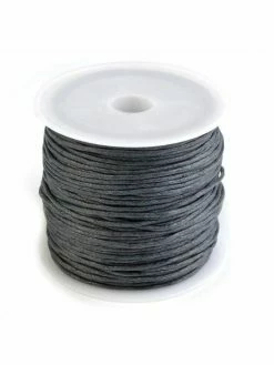 Czech Beads Exclusive 1pc Dimgray Coton Ciré Ø0.8 Mm, Bracelet De L'Amitié, De La Bohème Bracelet, La Prise De Conscience