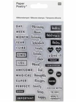 Czech Beads Exclusive 1pc Faits à La Main Des Notes D'Agenda En Silicone Timbres Personnalisés Bullet Journal Journal Plan -V-Zug shop 1pc faits a la main des notes dagenda en silicone timbres personnalises bullet journal journal plan p 2