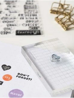 Czech Beads Exclusive 1pc Faits à La Main Des Notes D'Agenda En Silicone Timbres Personnalisés Bullet Journal Journal Plan -V-Zug shop 1pc faits a la main des notes dagenda en silicone timbres personnalises bullet journal journal plan p 5