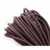 Czech Beads Exclusive 1yrd 0,9 M Brun Fausse Tresse De Cuir D'unité Centrale Rigide Épaisseur Tressée Ronde En Cuir Cordon