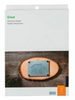 2 Feuilles Aluminium à Graver Cricut 17,8 X 12,7 Cm