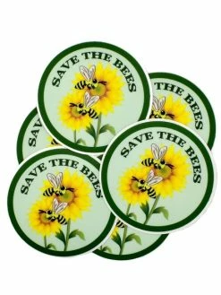LILIECREA 2 Stickers Abeilles, Autocollants En Vinyl Save The Bees -V-Zug shop 2 stickers abeilles autocollants en vinyl save the bees p 2