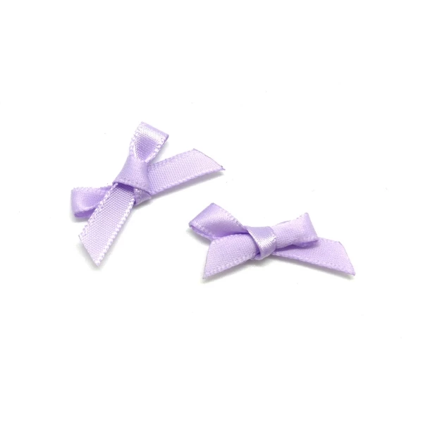 La Cuisine Des Perles 20 Petits Noeuds En Ruban De 7mm Satiné Parme, Mauve 1 La Cuisine Des Perles 20 Petits Noeuds En Ruban De 7mm Satiné Parme, Mauve