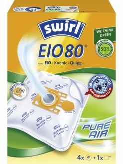 Swirl Sac Filtrant Pour Aspirateur EIO 80 4 Pièce/s - Sac à Poussière