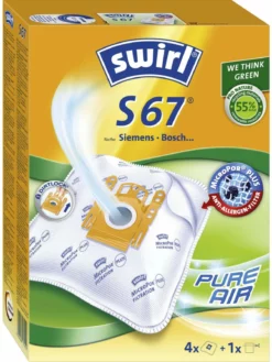 Swirl Sac Filtrant Pour Aspirateur S 67 4 Pièce/s - Sac à Poussière