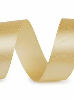 Czech Beads Exclusive 22,5 M De 87gold Lieutenant Ruban De Satin Largeur 25 Mm, Ruban Personnalisé, Des Fournitures D'Arti