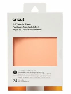 24 Feuilles De Transfert Foil Métalliques 15,2 X 10,1 Cm Cricut