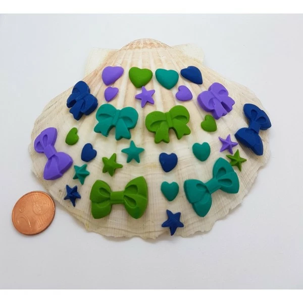 Passioncreationcollection 24 Formes Noeud étoile Coeur En Argile Polymère à Coller Pour Scrapbooking 0-NE 1 Passioncreationcollection 24 Formes Noeud étoile Coeur En Argile Polymère à Coller Pour Scrapbooking 0-NE