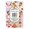 24 Mini Papiers Fantaisis Image 7 X 10,8 Cm DECORER BABY GIRL