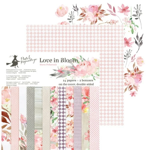 24 Papiers Imprimés Scrapbooking 15 X 15 Cm PIATEK LOVE IN BLOOM 1 24 Papiers Imprimés Scrapbooking 15 X 15 Cm PIATEK LOVE IN BLOOM