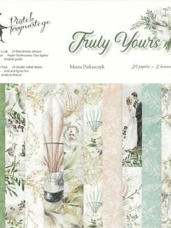 24 Papiers Imprimés Scrapbooking 15 X 15 Cm PIATEK TRULY YOURS