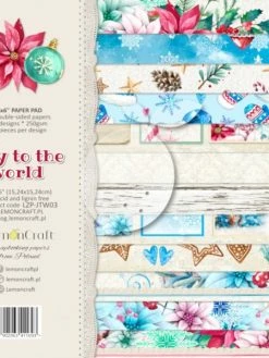 LEMON CRAFT 24 Papiers Scrapbooking 15 X 15 Cm LemonCraft JOY TO THE WORLD