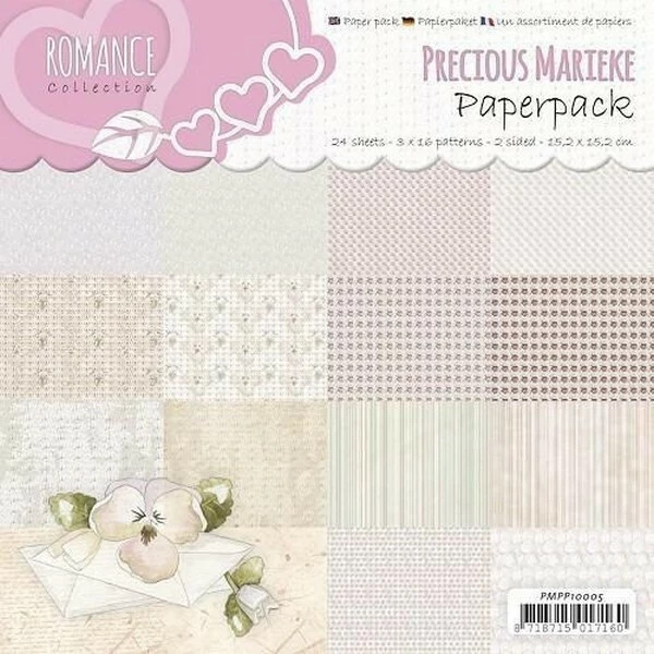PRECIOUS MARIEKE 24 Papiers Scrapbooking 15,2 X 15,2 Cm Album Faire Part Carte Precious Martieke ROMANCE 1 PRECIOUS MARIEKE 24 Papiers Scrapbooking 15,2 X 15,2 Cm Album Faire Part Carte Precious Martieke ROMANCE