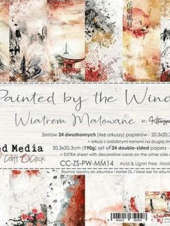 CRAFT O CLOCK 24papiers Scrapbooking 20 X 20 Cm Craft O Clock PAINTED BY THE WIND