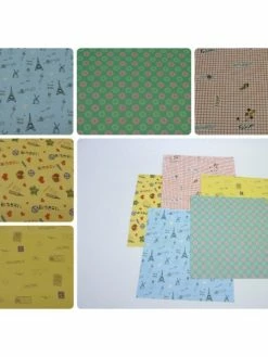 La Cuisine Des Perles 25 Feuilles Papiers Fantaisies Fin 15cm X 15cm Pour Scrapbooking, Origami , Paquet Cadeaux, Carte ..
