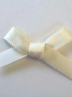 Tricot Créations 25 X Noeud En Ruban Satin 7mm : Crème - 02343