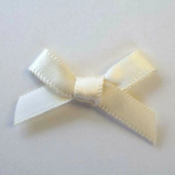 Tricot Créations 25 X Noeud En Ruban Satin 7mm : Crème - 02343 1 Tricot Créations 25 X Noeud En Ruban Satin 7mm : Crème - 02343