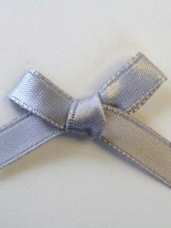 Tricot Créations 25 X Noeud En Ruban Satin 7mm : Gris - 02342