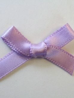 Tricot Créations 25 X Noeud En Ruban Satin 7mm : Lilas - 02353