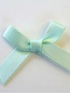 Tricot Créations 25 X Noeud En Ruban Satin 7mm : Menthe - 02355