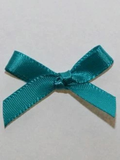 Tricot Créations 25 X Noeud En Ruban Satin 7mm : Turquoise - 02349