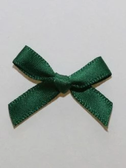 Tricot Créations 25 X Noeud En Ruban Satin 7mm : Vert Bouteille - 02364