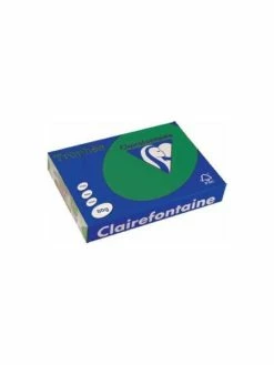 CLAIREFONTAINE 250 Feuilles A4 160G Couleur Vives Vert Sapin Trophée 1019C