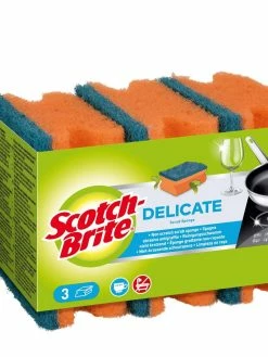 Éponge Scotch-Brite Delicate 3 Pièce/s - Éponge De Nettoyage