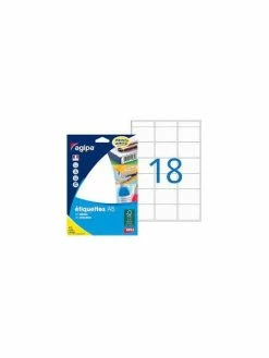 Apli Agipa 288 étiquettes Blanches 32x40mm 18 étiquettes Par Planche A5 114015 - Apli/Agipa