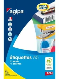 Apli Agipa 288 étiquettes Blanches 32x40mm 18 étiquettes Par Planche A5 114015 - Apli/Agipa -V-Zug shop 288 etiquettes blanches 32x40mm 18 etiquettes par planche a5 114015 apliagipa p 3
