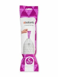 Brabantia Sac à Ordures Ménagères PerfectFit 12 L, 20 Pièce/s - Sacs Poubelle