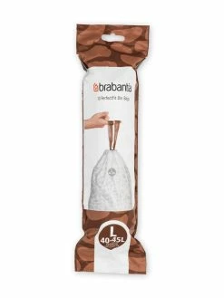Brabantia Sac à Ordures Ménagères PerfectFit 45 L, 10 Pièce/s - Sacs Poubelle