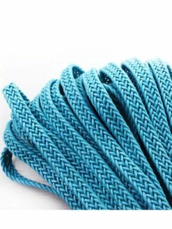 Czech Beads Exclusive 2yrd 1,8 M Bleu Turquoise En Toile De Coton Ruban Tissu à Plat Cordon Macrame Boho Style De Bracelet