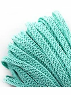 Czech Beads Exclusive 2yrd De 1,8 M De Lumière Turquoise Vert De Draps En Coton Ruban Tissu à Plat Cordon Macrame Bobo Bra