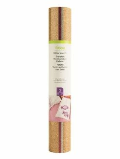 3 Feuilles De Flex Thermocollant Argenté, Doré, Rouge Pailleté 30,5 X 30,5 Cm - Cricut