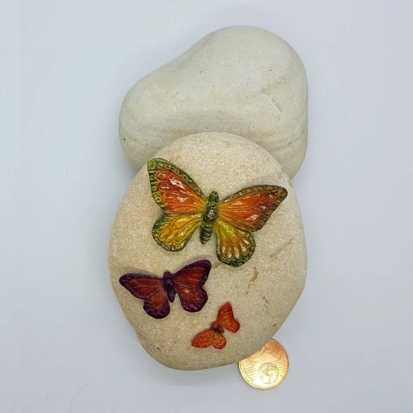 Passioncreationcollection 3 Papillons En Argile Polymère à Coller Pour Scrapbooking 0-PAP 2 Passioncreationcollection 3 Papillons En Argile Polymère à Coller Pour Scrapbooking 0-PAP – Image 2